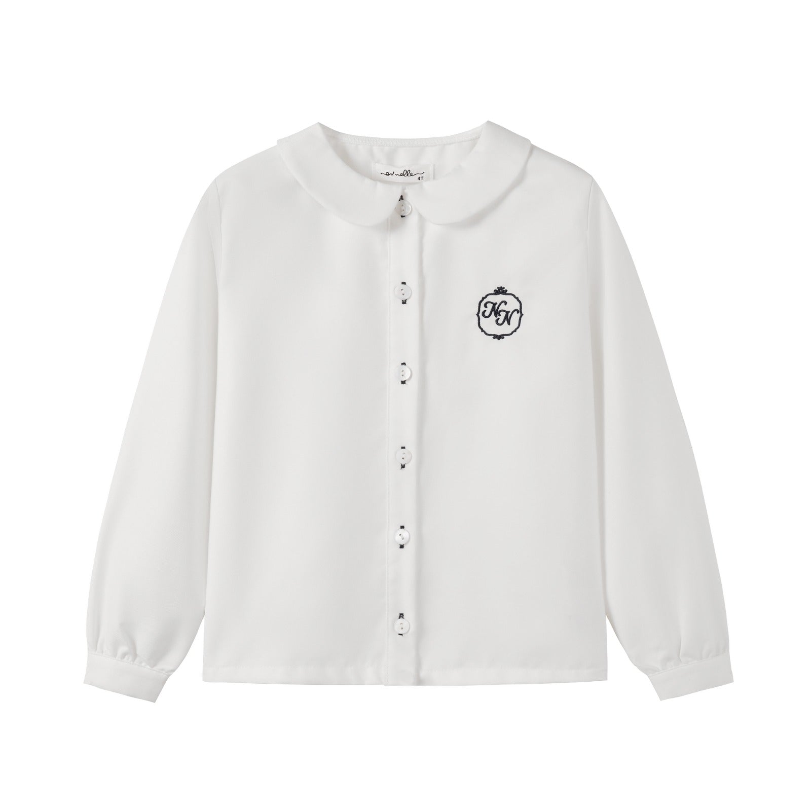 Nounelle Boy White Logo Shirt