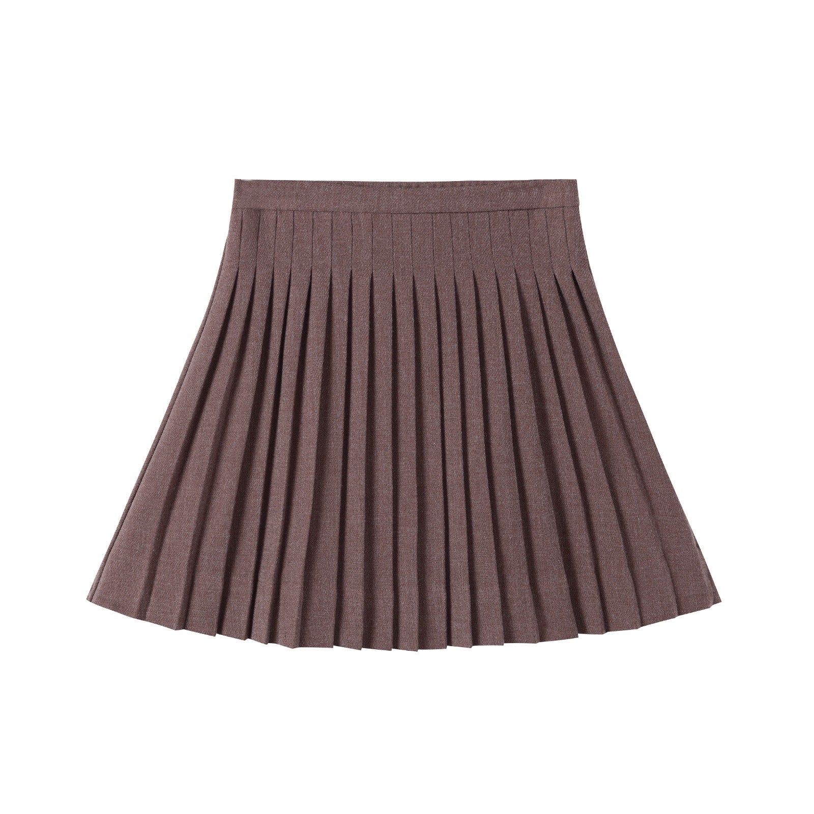 Nounelle Brown Pleated Skirt