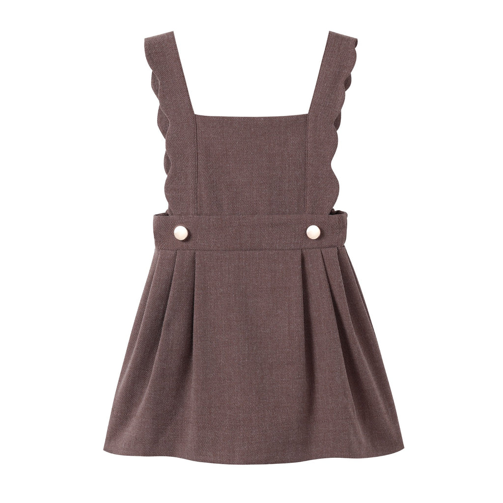 Nounelle Brown Scallop Wool Jumper