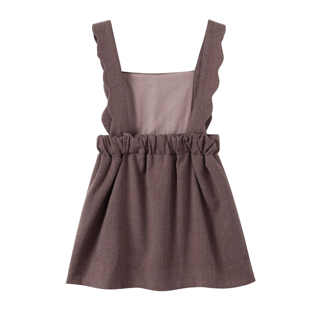 Nounelle Brown Scallop Wool Jumper
