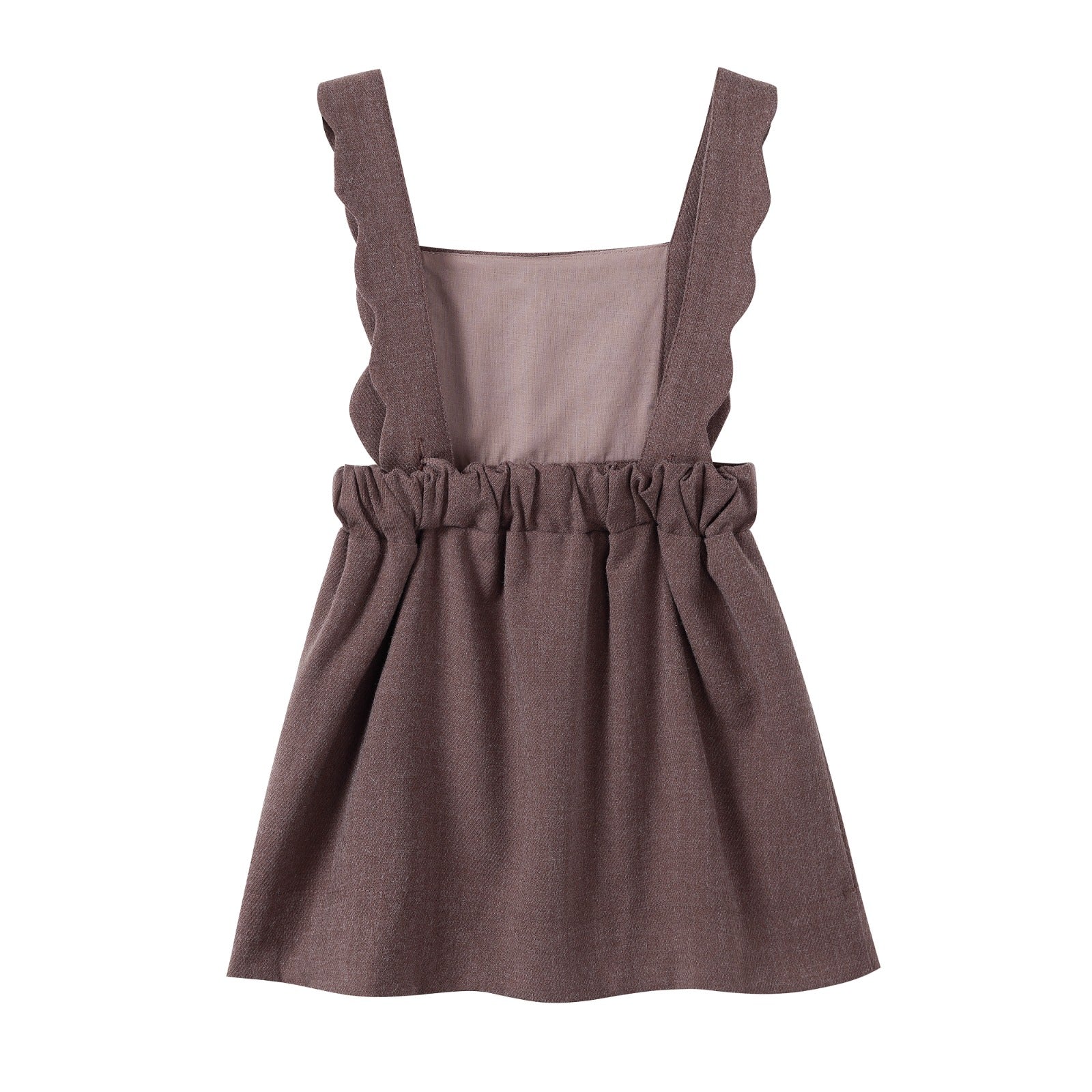 Nounelle Brown Scallop Wool Jumper
