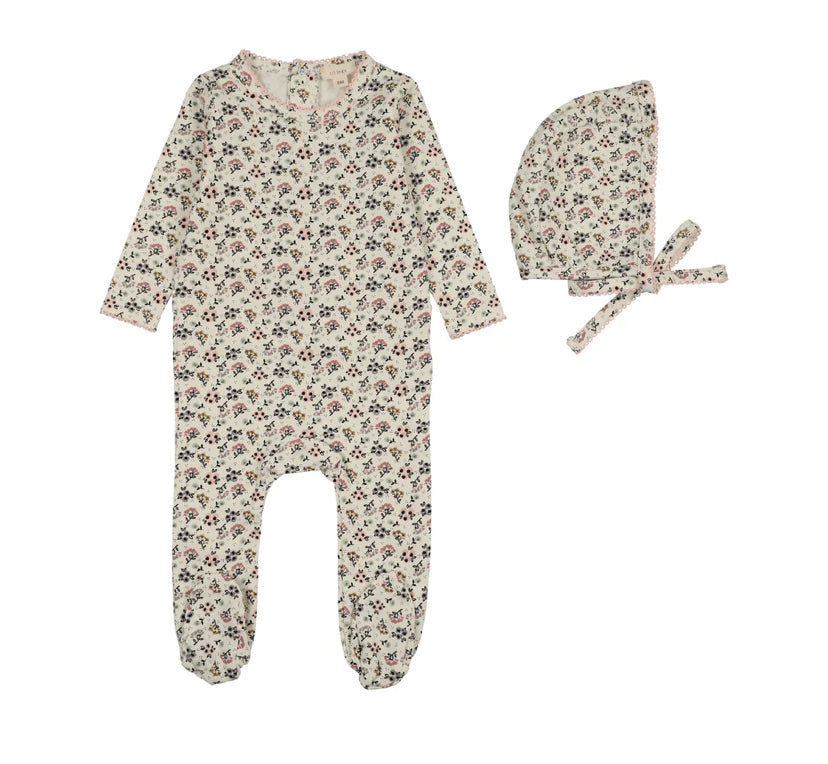 Lil Legs Botanical Footie Set - Multi