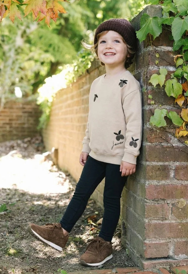 Analogie Olive Patch Sweatshirt