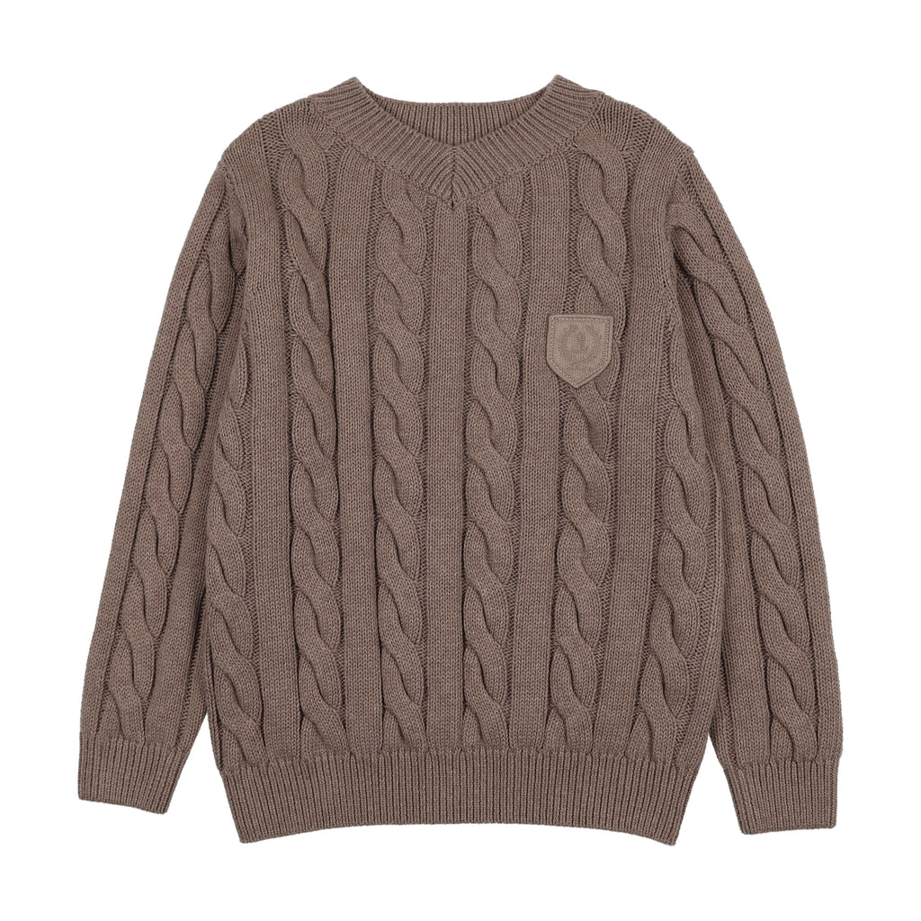 Analogie Chunky V Neck Sweater