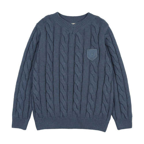 Analogie Chunky V Neck Sweater