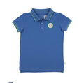 Analogie Boating Crew Short Sleeve Polo 10Y-16Y - Fresh Blue