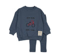 Analogie Vintage Blue Bike Sweatshirt Set