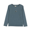 Analogie Dainty Denim Girls Tee Long Sleeve - Blue