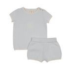 Analogie Boys Knit Emblem Set - Clear Blue