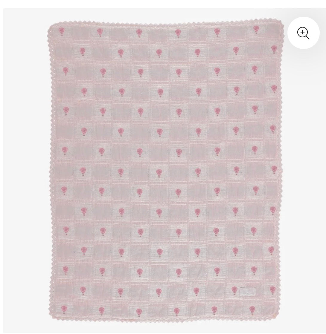 Bebe Organic Balloon Blanket- pink