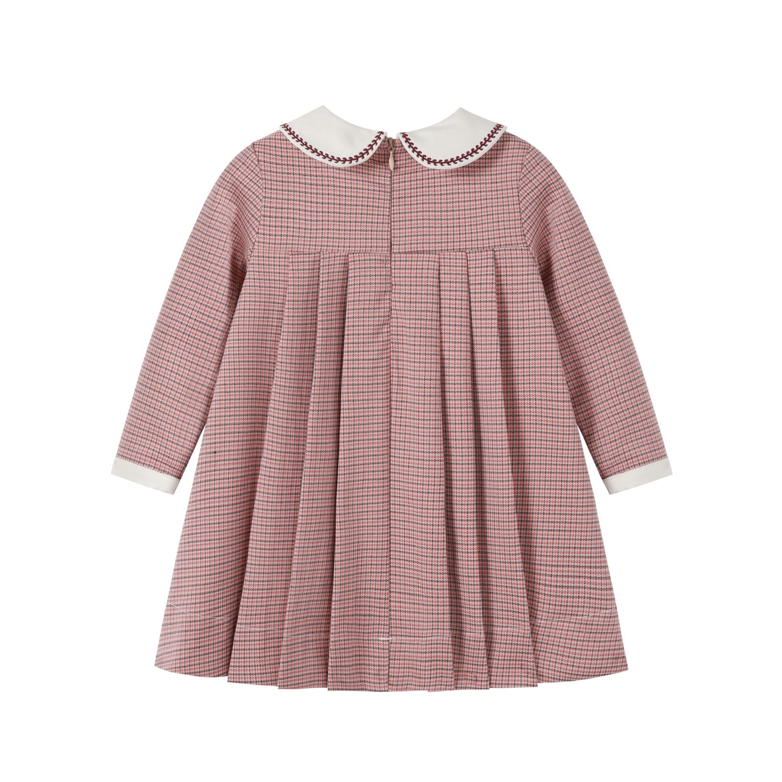Nounelle Houndstooth Pink Dress