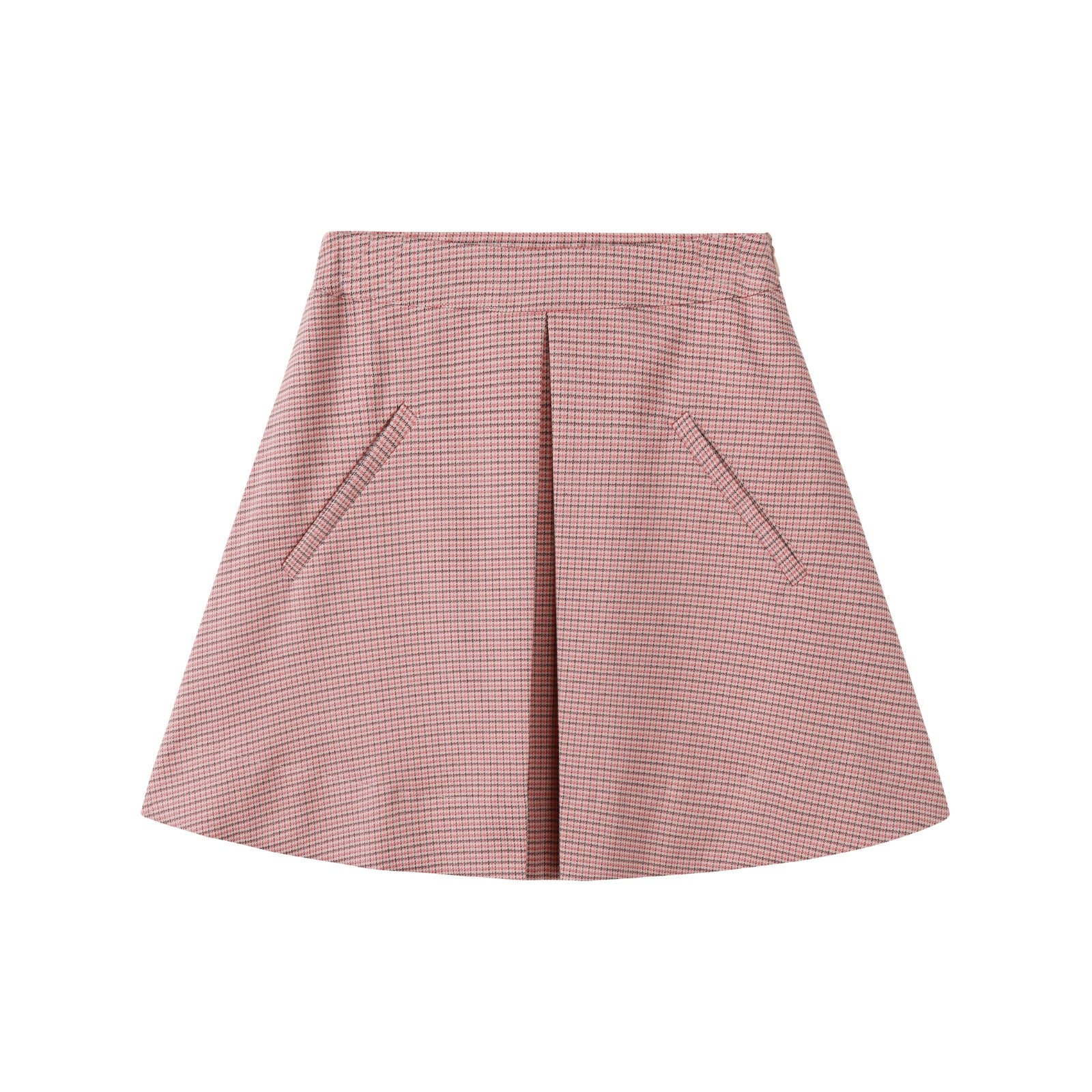 Nounelle Houndstooth Pink Skirt