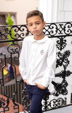 Nounelle Boy White Logo Shirt