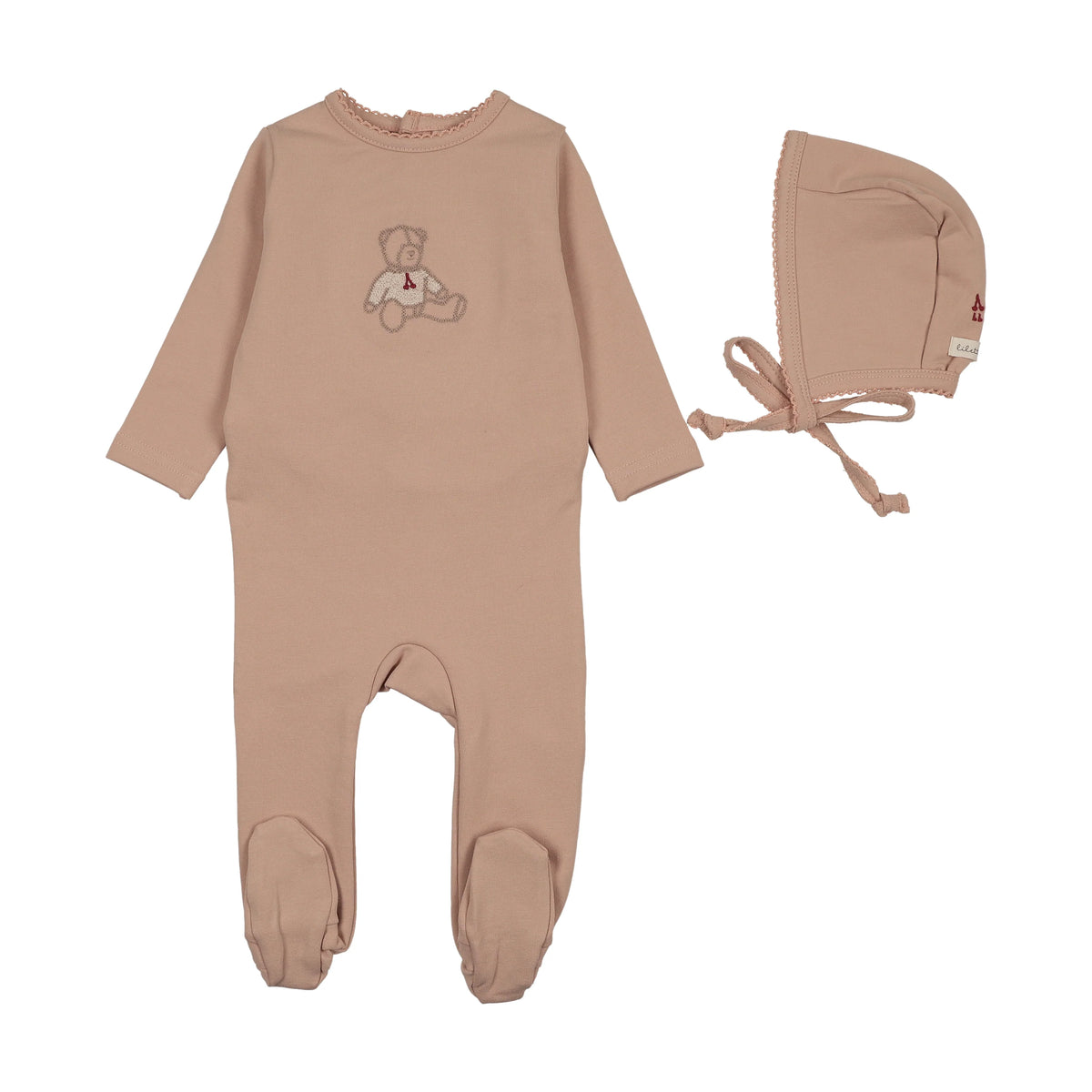 Lilette Sweet Bear Footie Set